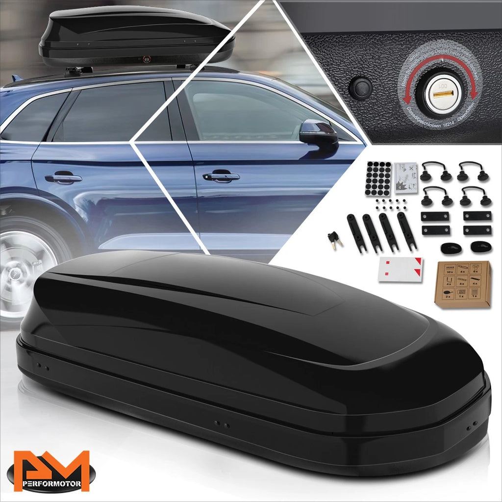 Cross Bar Storage Box Luggage Carrier for Universal Vehicles (53"L x 34"W x 15"H)