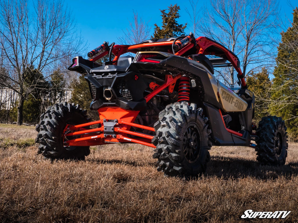 SuperATV Tubed Rear Radius Arms for Can-Am Maverick X3 (2017–2023) - Red