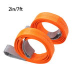 2X 2" x 7 FT Lifting Sling Straps for Heavy-Duty Use (18800lbs)