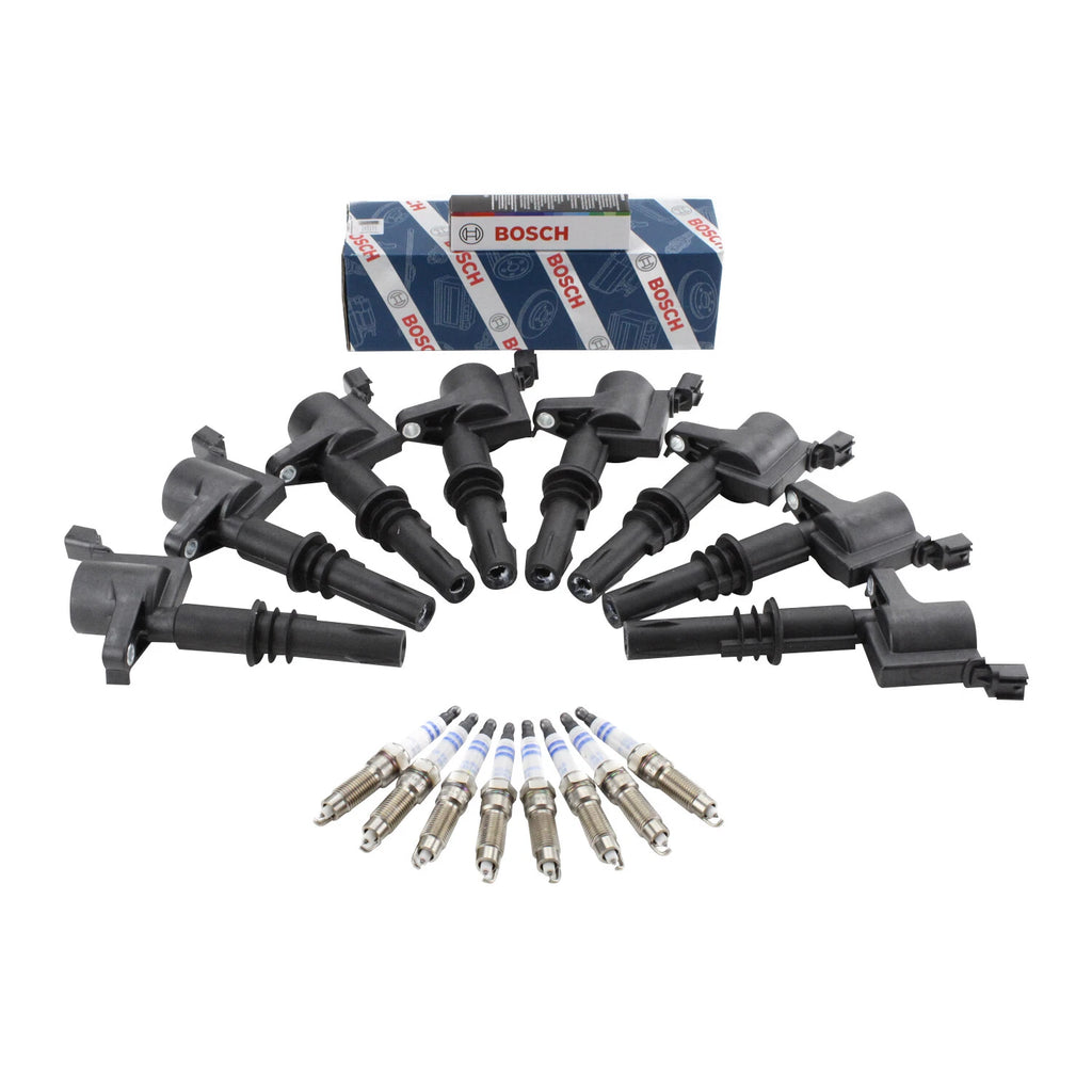 Set of 8 Ignition Coils & 8 Iridium Spark Plugs for Ford Lincoln V8