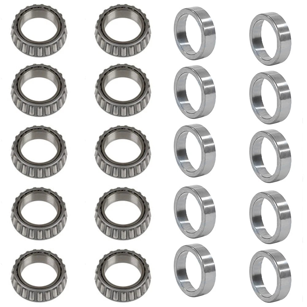Pack of 10 Trailer Hub Wheel Bearing Set LM11949 LM11910 0.75'' x 1.781''