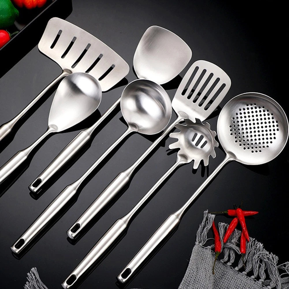 304 Stainless Steel Cooking Utensils Set for Kitchen