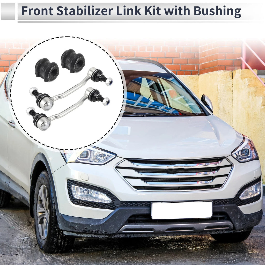 Front Stabilizer Bar Links Set of 2 with Bushings for Hyundai Sonata (2009–2010) No.K80949