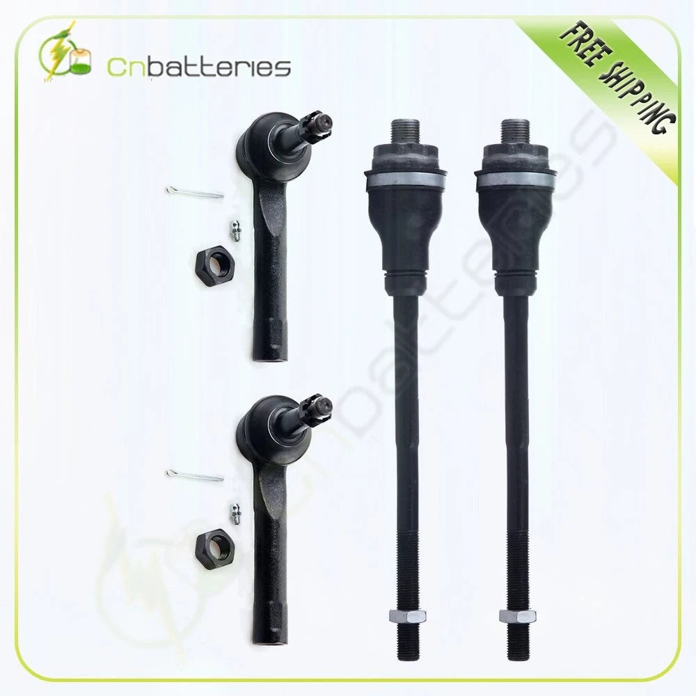 Set of 4 Tie Rod Ends for Cadillac Chevrolet GMC