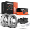 Front Disc Brake Rotors & Ceramic Pads for BMW 325i 325xi (2001–2005)