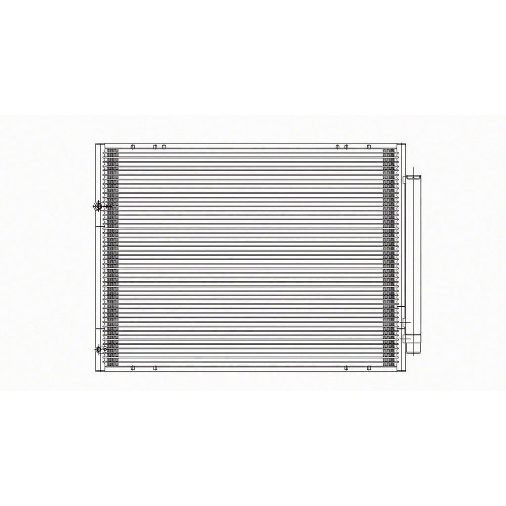Replacement A/C Condenser w/Receiver Drier For 2004-2010 Toyota Sienna