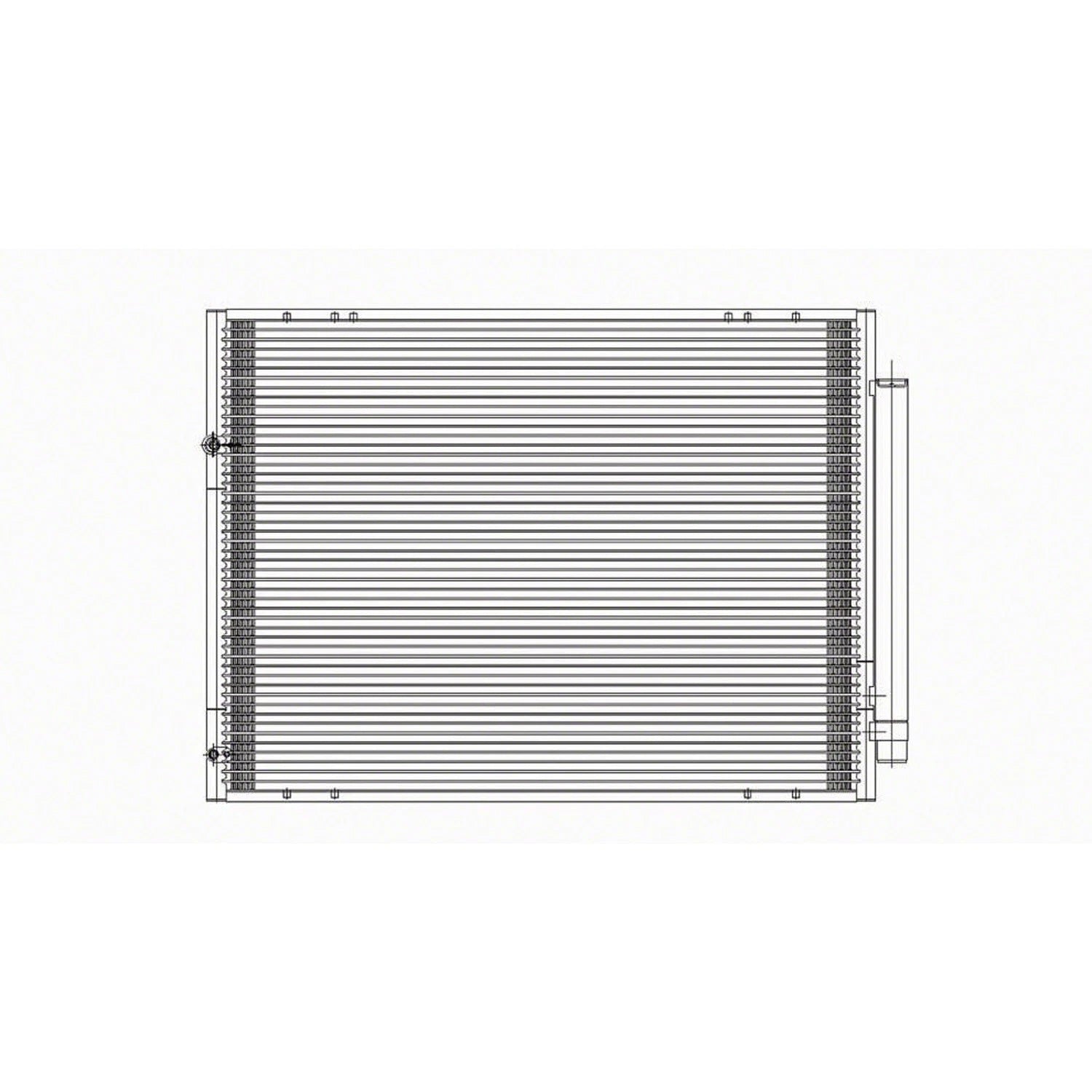 Replacement A/C Condenser w/Receiver Drier For 2004-2010 Toyota Sienna