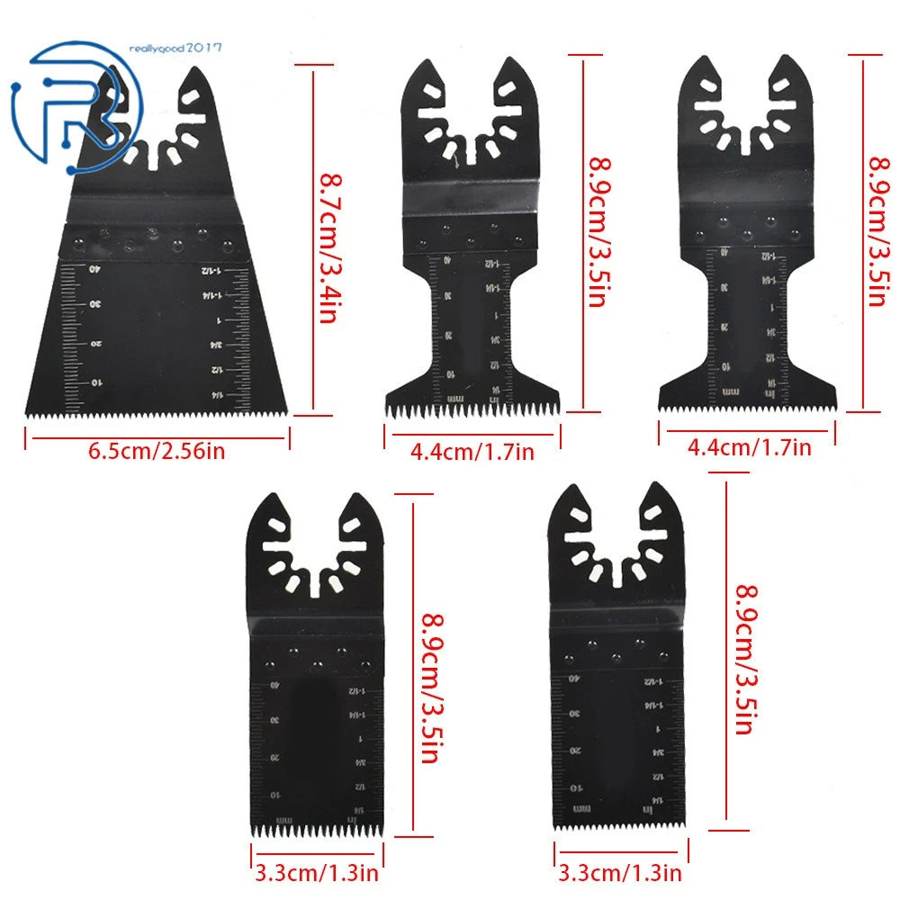 40-Piece Oscillating Tool Accessories Kit with Quick Release Blades