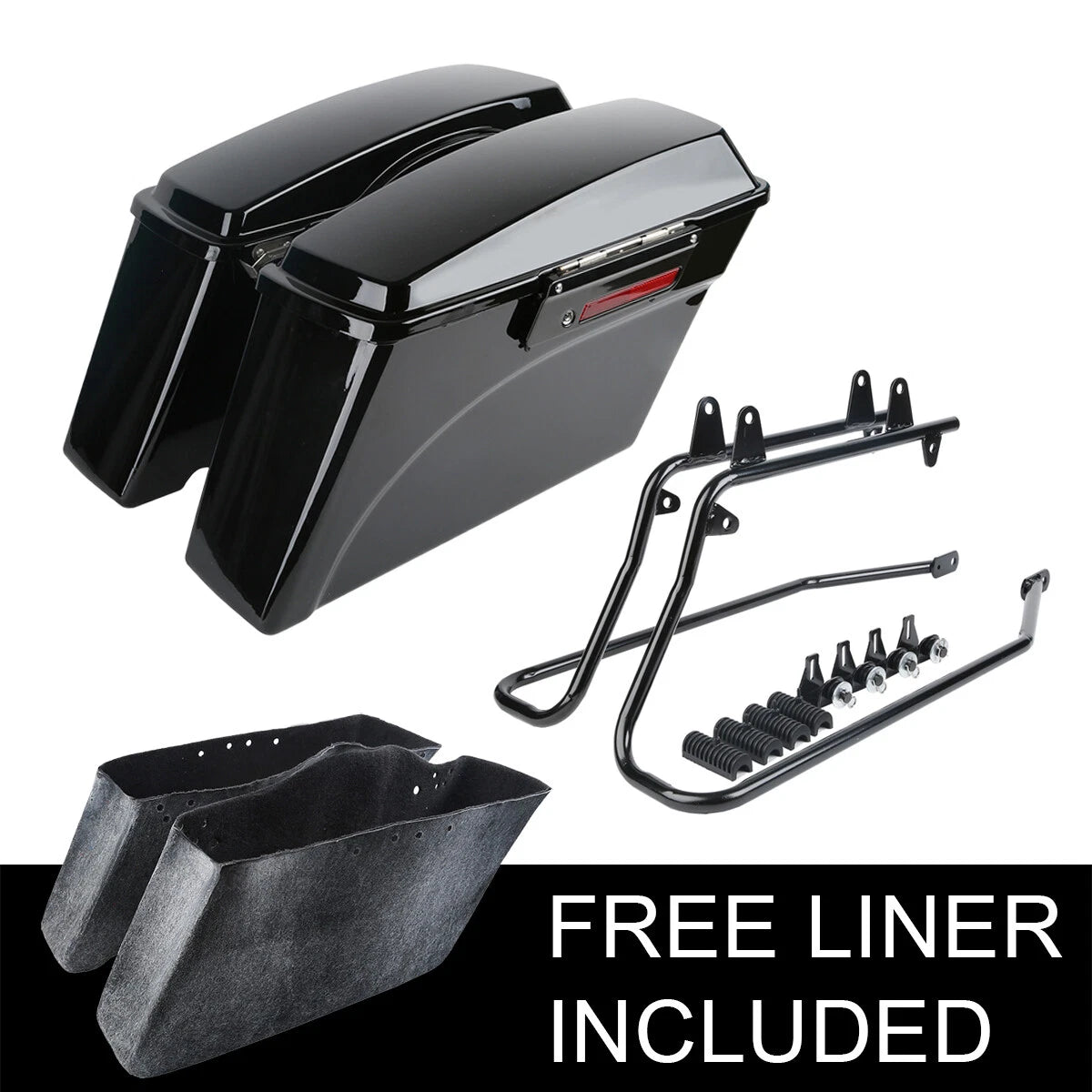 Saddlebag Conversion Brackets for Harley Heritage Softail (1986–2017)