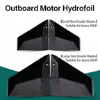 Black PP Hydrofoil for Outboard Engines 40-300HP (Reduces Bow Rise & Drag)