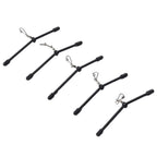 5Pcs Anti-Tangle Feeder Boom Spacer with Snaps for Fishing Tackle
