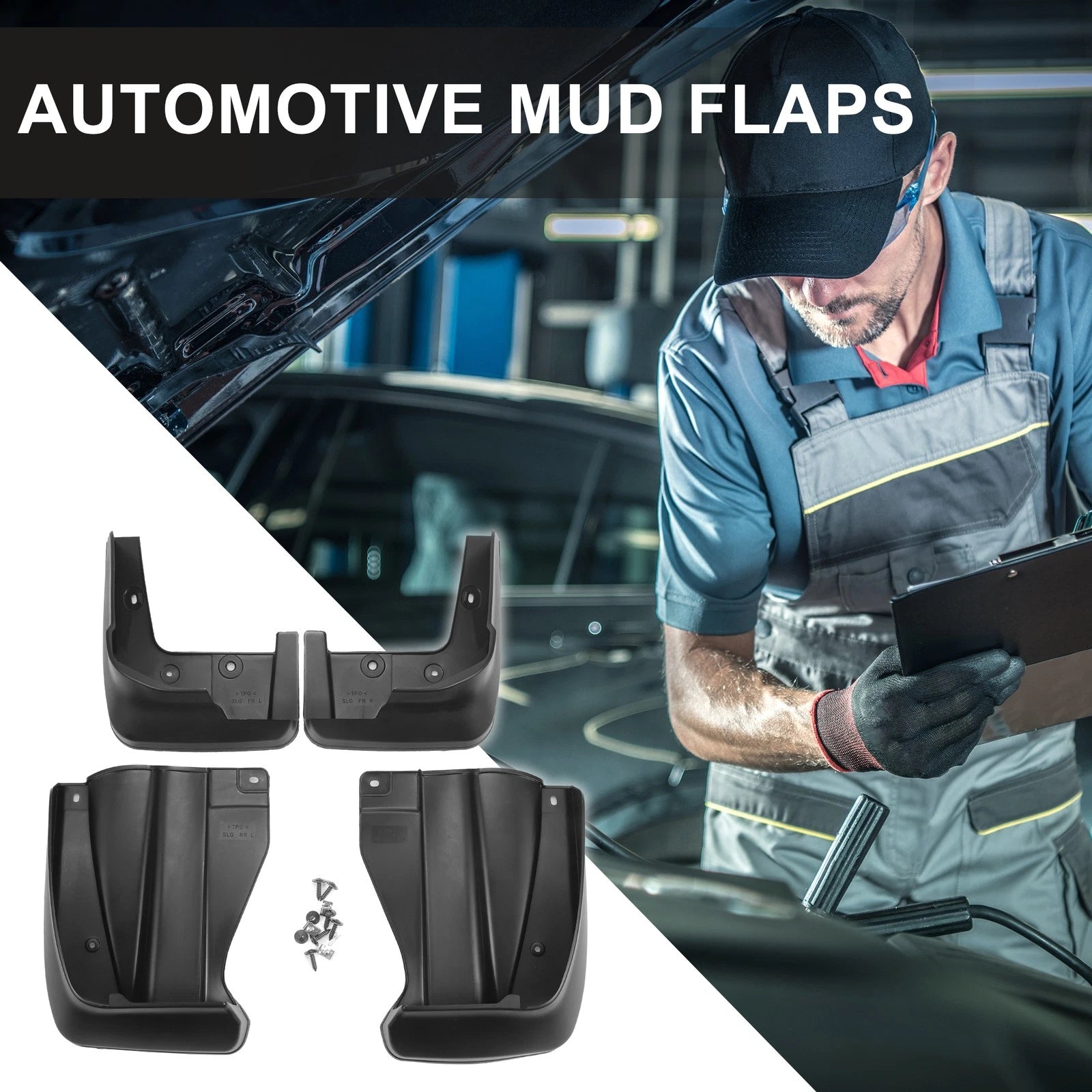 Set of 2 Front & Rear Mud Flap Splash Guards for Honda Odyssey (2009–2013)