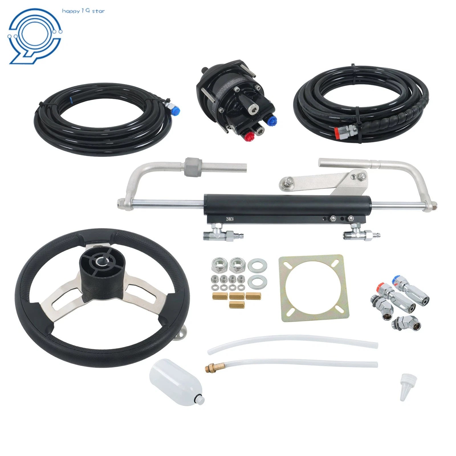 Hydraulic Steering System Kit for Boats 20ft (90HP)