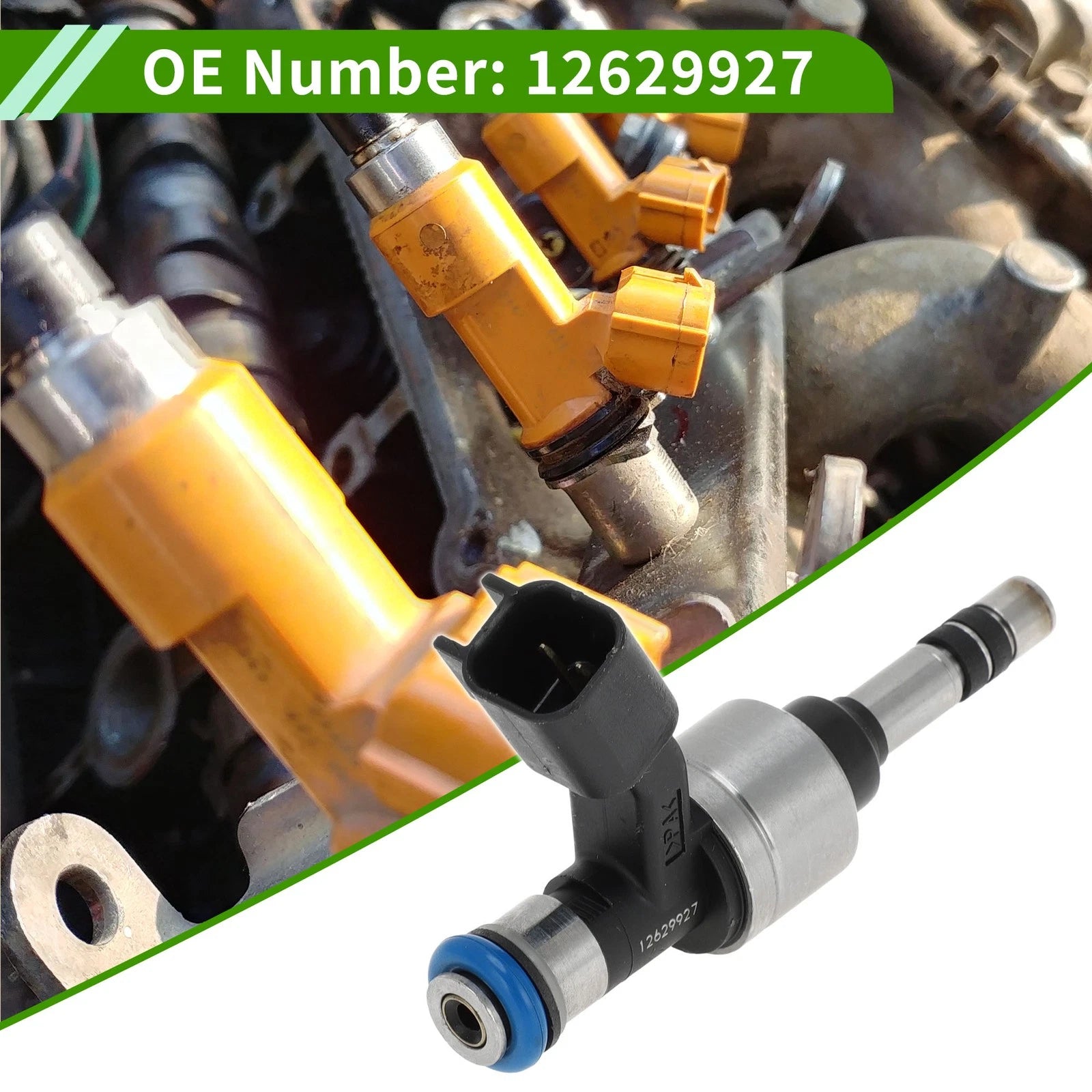 Fuel Injector No. 12629927 for Chevy Equinox 3.0L (2010–2011) 1 Pc Black