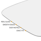 Mirror Glass Left Driver Side for Volkswagen CC (2009–2017)