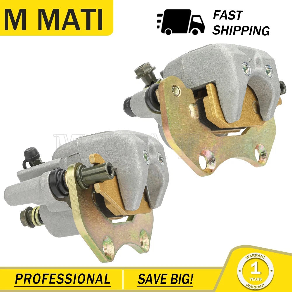 Set of 2 Brake Calipers with Pads for Can-Am (705600575, 705600576)