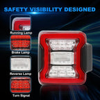 LED Tail Lights for Jeep Wrangler JK JKU (2007–2018) Rear Brake Turn Signal