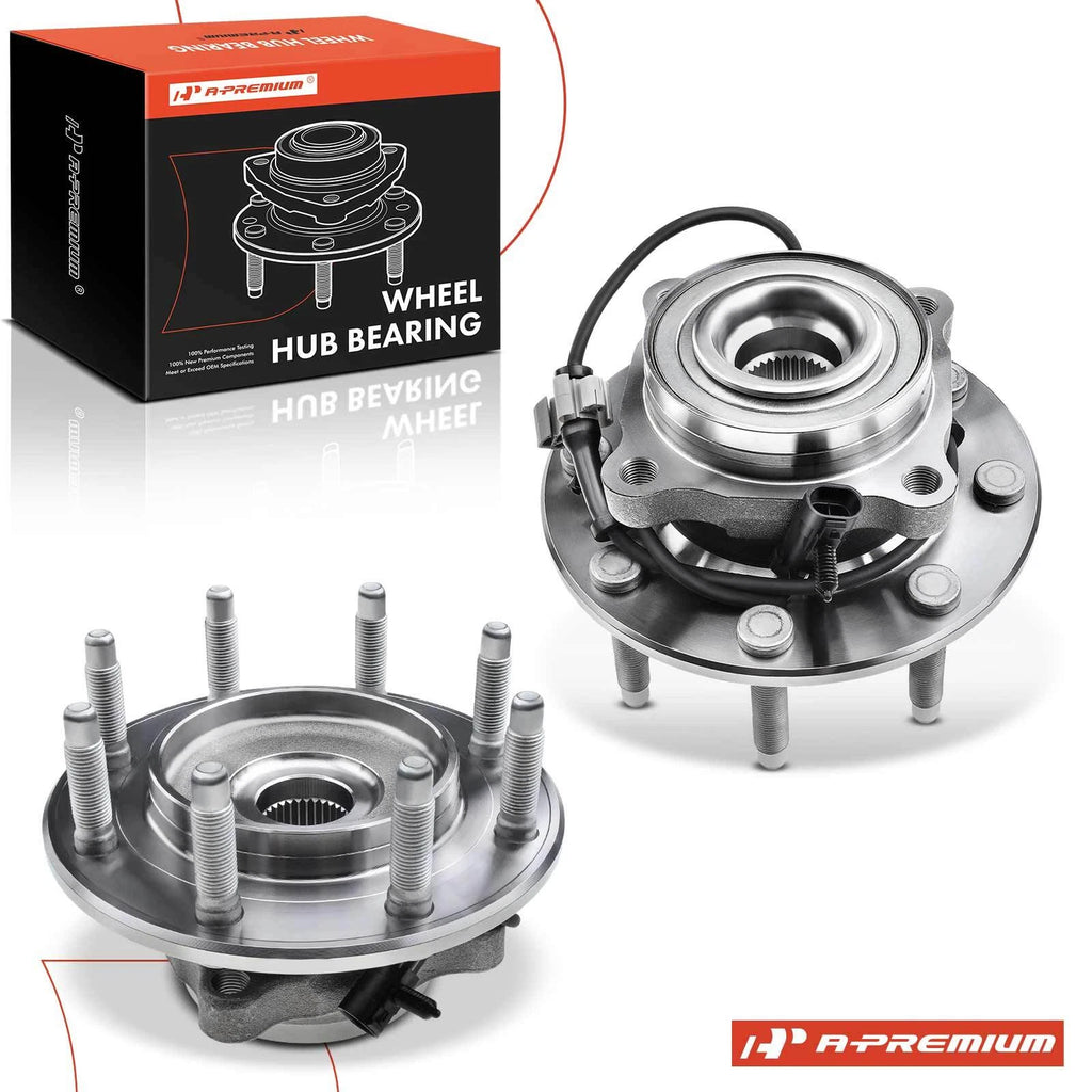 2X Front Wheel Hub & Bearing Assembly for Chevrolet Silverado 2500 (2001–2007)