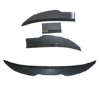 ABS Gloss Carbon Fiber Rear Trunk Spoiler Lip for Sedan (No Year Specified)