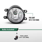 Fog Light Lamps with Chrome Bezels for Toyota Avalon (2013–2015)