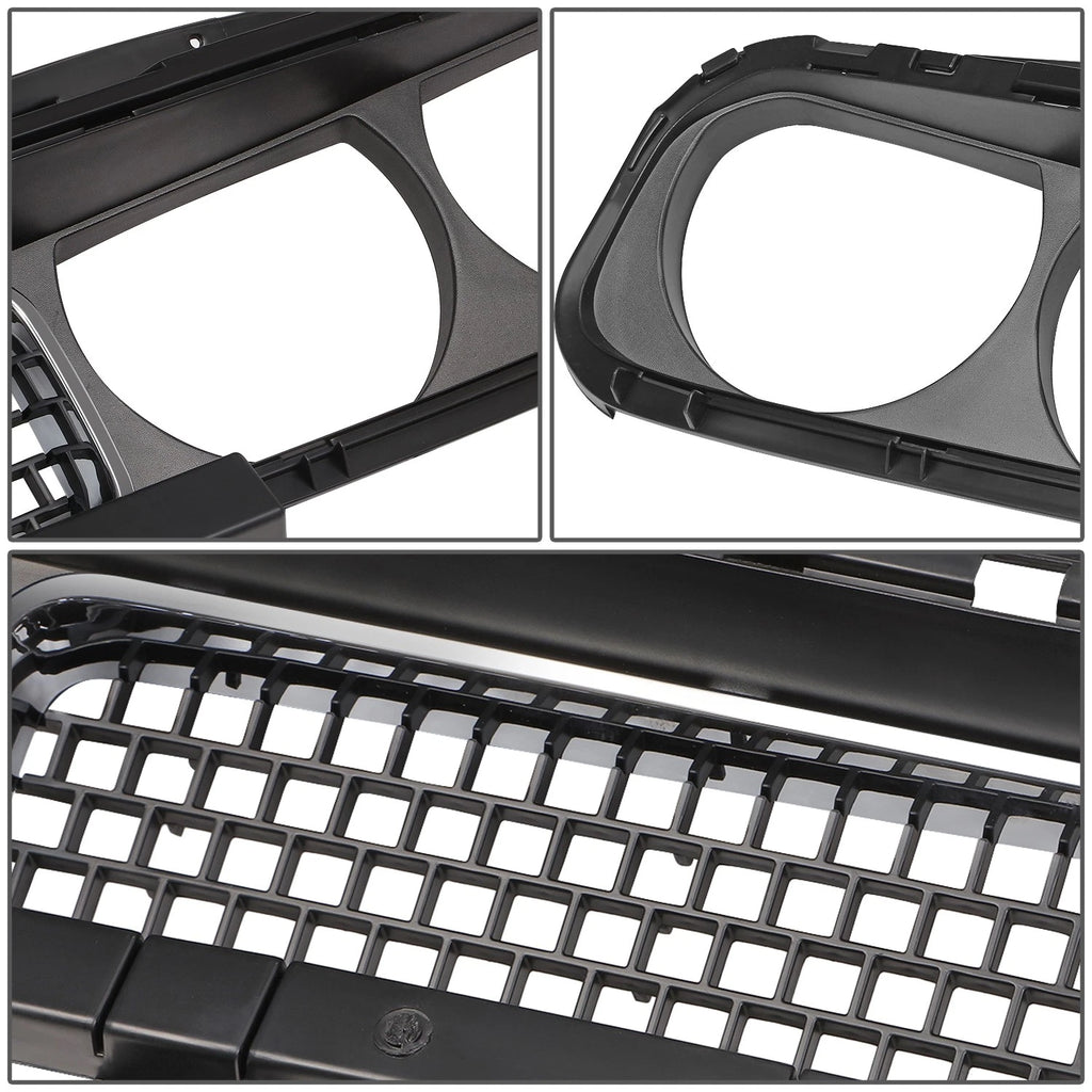 Front Bumper Upper Grille for Dodge Challenger (2008–2014) OE Style Chrome Trim