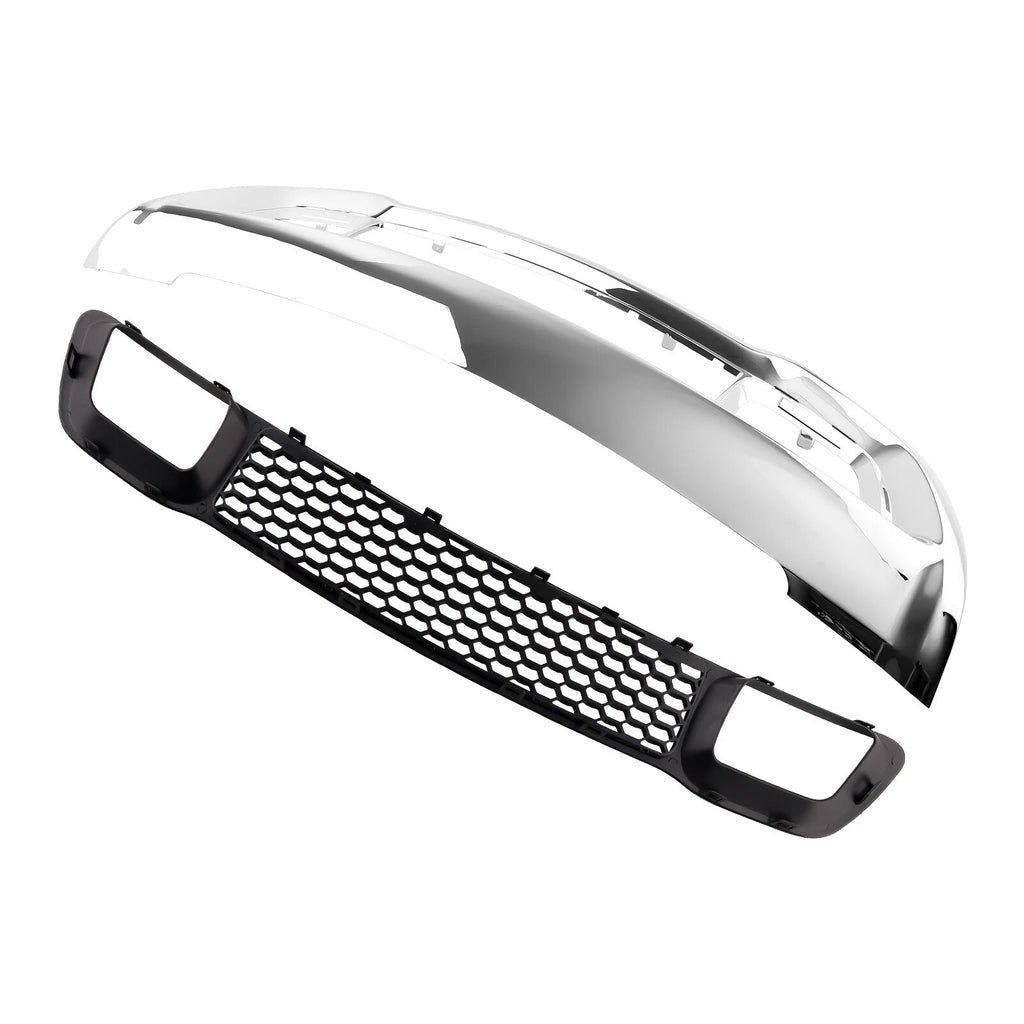 2pcs Front Lower Grille & Bumper Grill Chrome for Jeep Grand Cherokee (2014–2016)