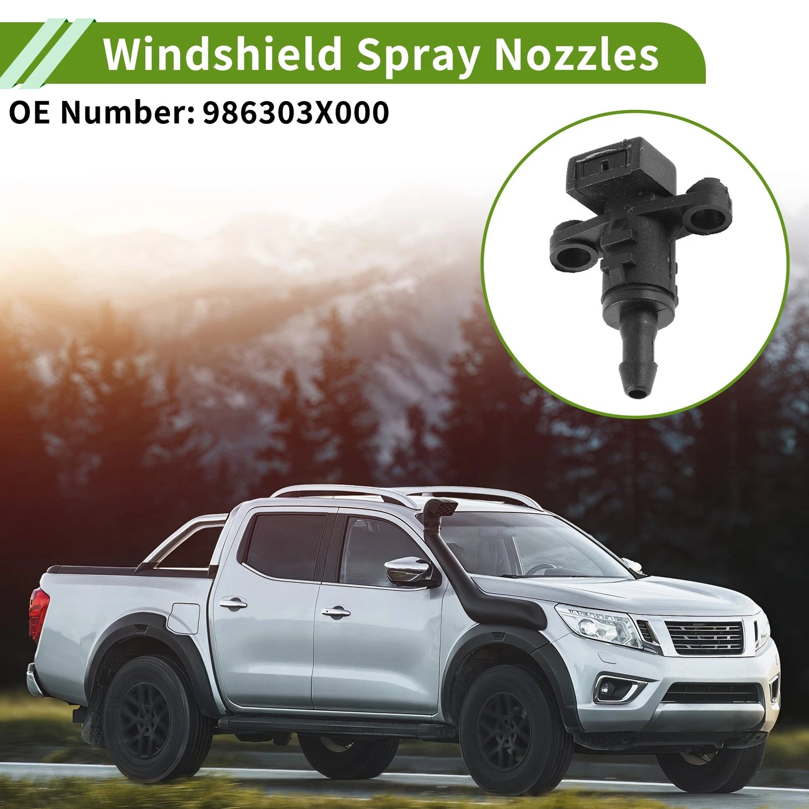 Windshield Washer Nozzle Set for Kia (No. 98630-3X000)