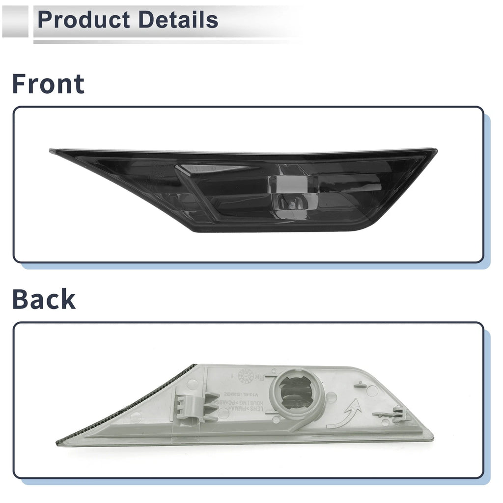 Right Side Marker Light Cover for Honda Civic (No. 34300TETH01) Smoked