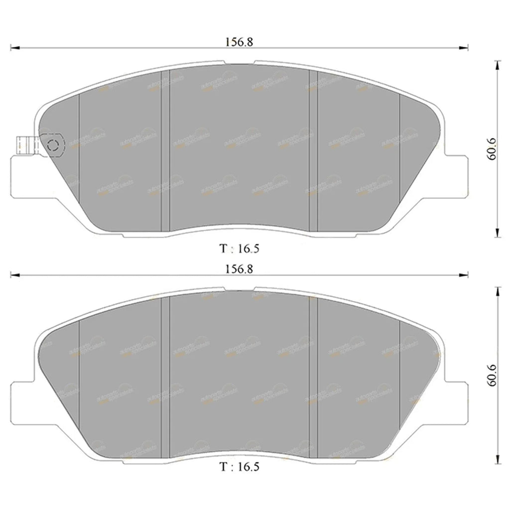 Front Disc Brake Pads Set for Kia Sorento XM (2009 - 2014)