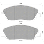 Front Disc Brake Pads Set for Kia Sorento XM (2009 - 2014)