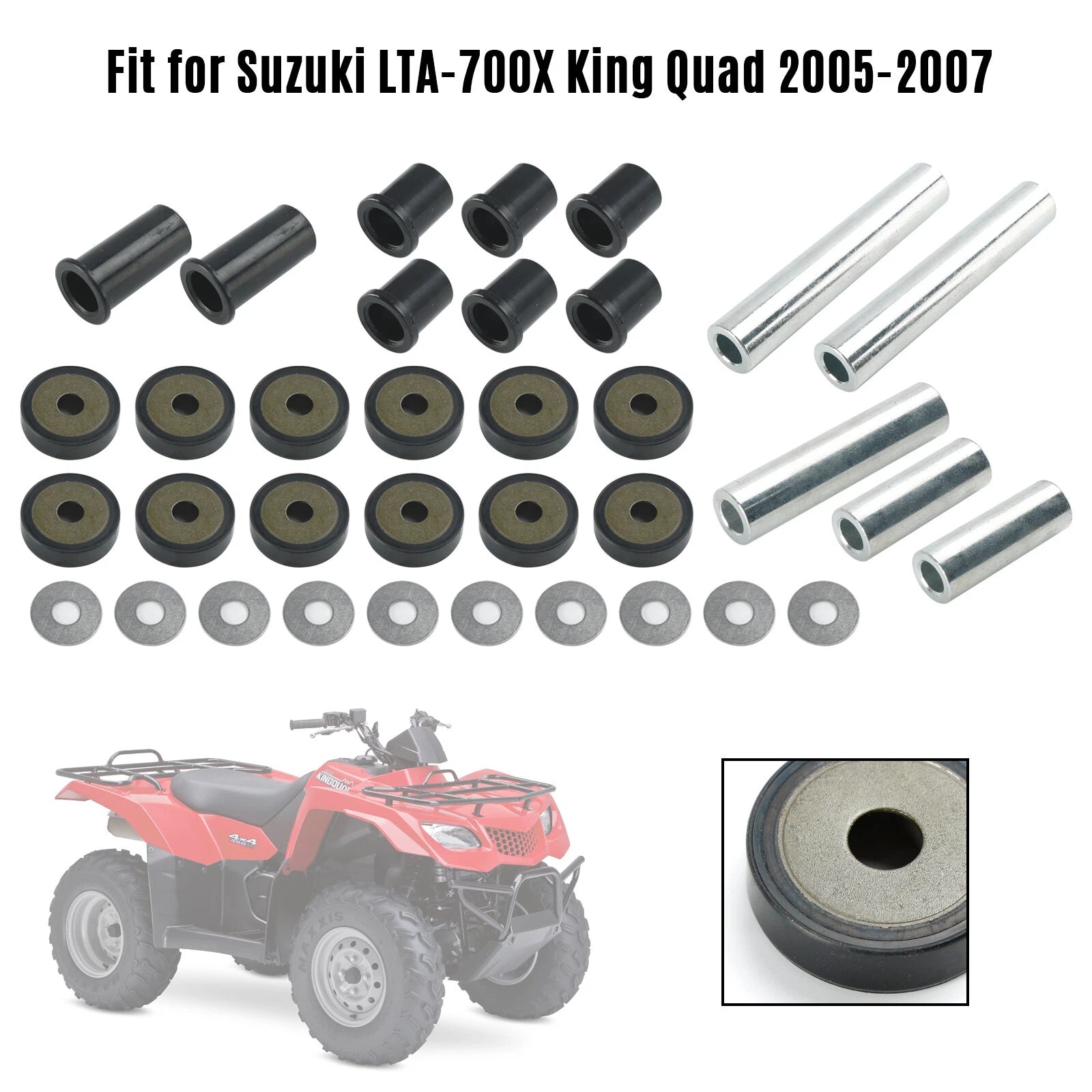 Rear A-Arm Bushing Kit 50-1041 for Suzuki 450 700 King Quad (2005–2021)