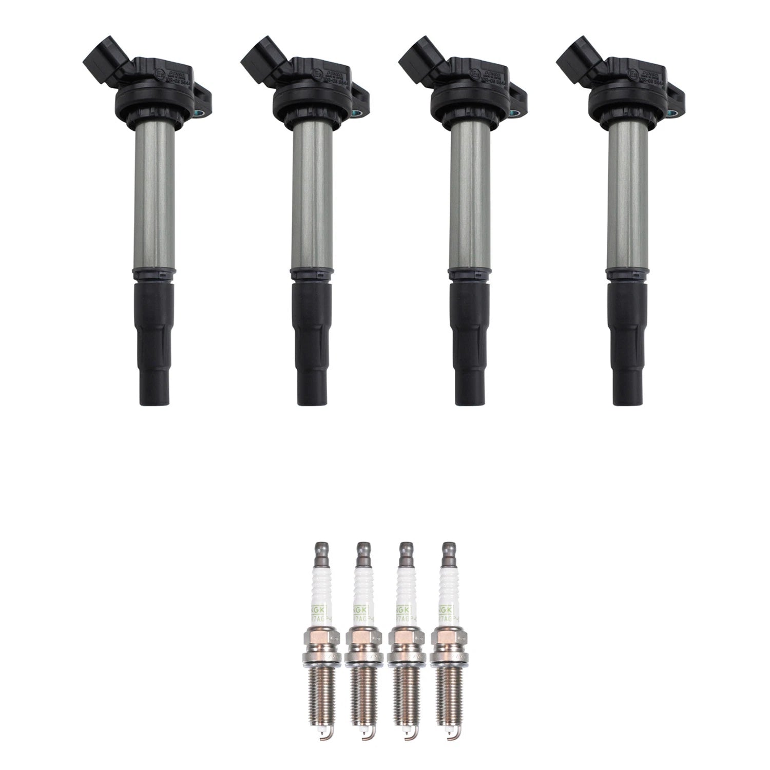 Set of 4 Ignition Coils & 4 NGK Platinum Spark Plugs for Toyota Corolla Matrix (2003–2008)