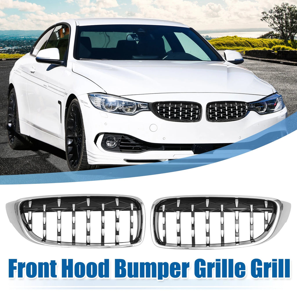 1 Pair Front Hood Bumper Grille for BMW 428i xDrive 440i (2014–2016) 767153888601