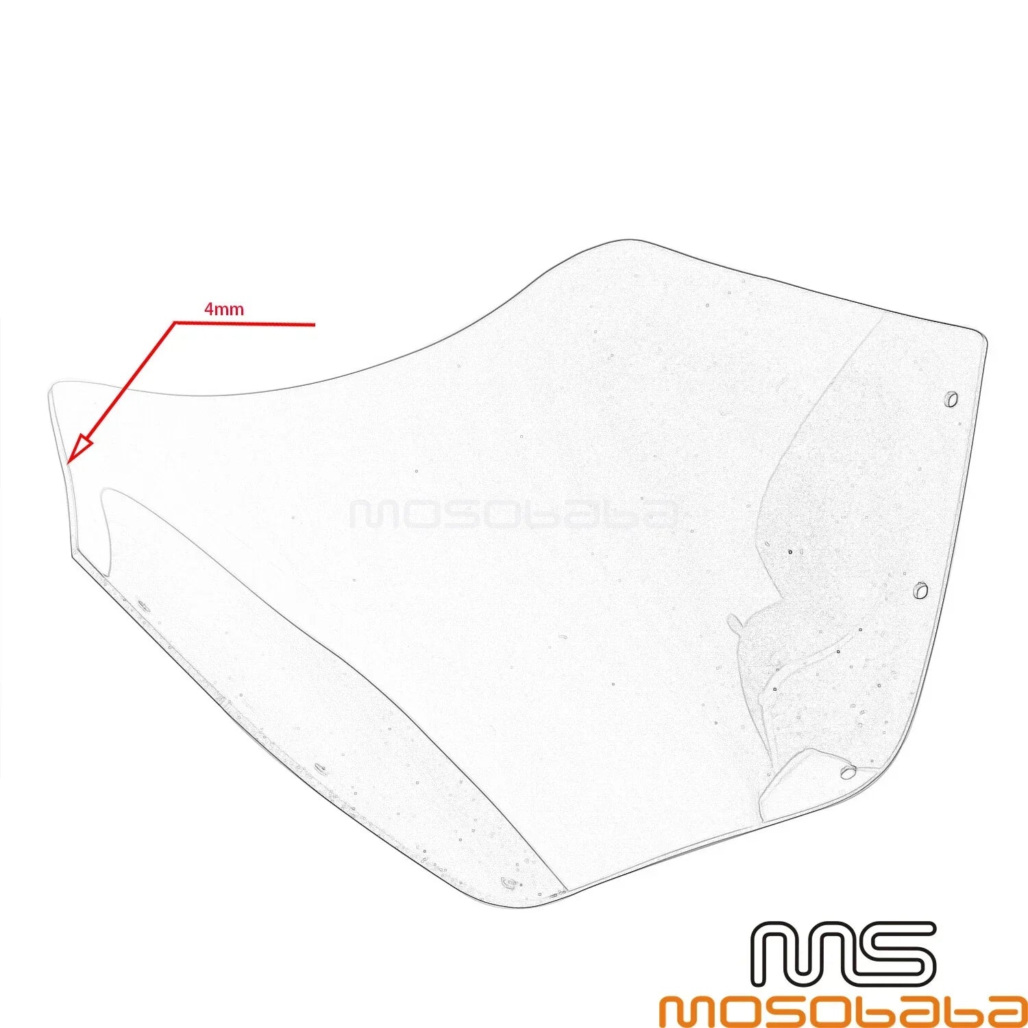 15" Windshield Front Headlight Fairing for Harley Softail 114/117 FXLRS (20-23)