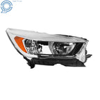 RH Headlight for Ford Escape (2017-2019) Halogen Chrome Housing