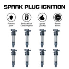 8 Ignition Coil Pack for Buick Lucerne (2006–2011) 4.6L V8 UF564