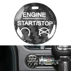 Car Engine Start Stop Button Cover Trim for Ford Mustang (2015-2022)