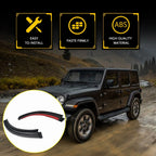 Hardtop Rain Diverters Rail Extension Gutter for Jeep Wrangler JK (2007–2018)
