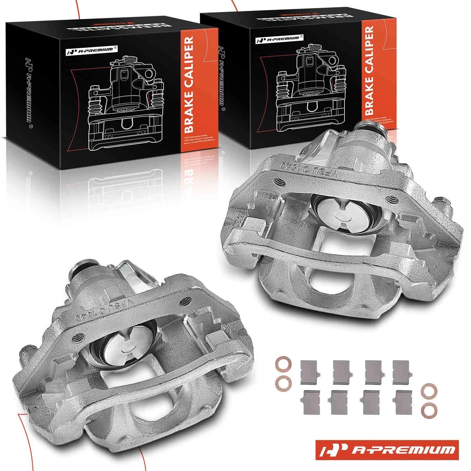 Pair Rear Brake Calipers with Bracket for Ford Explorer Flex Taurus (2009–2019)