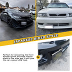 Universal Front Bumper Grille License Plate Relocator Bracket Bar for JDM (2000-2025)