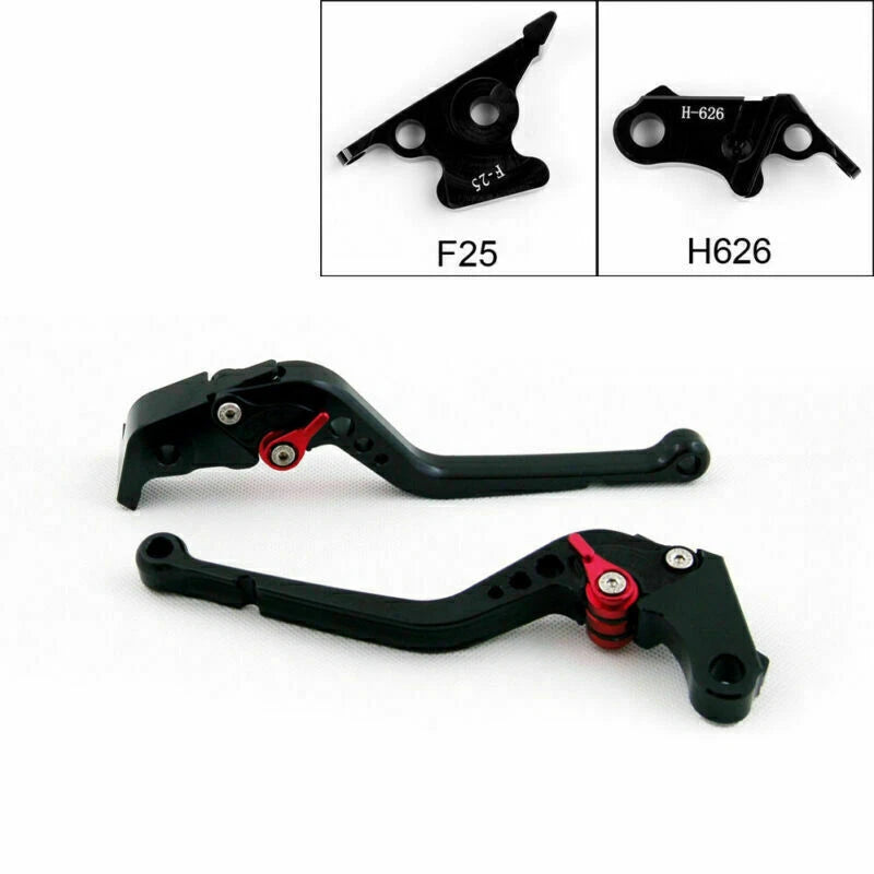 Long Brake Clutch Levers for Honda CBR500R (2013–2014) Black T9