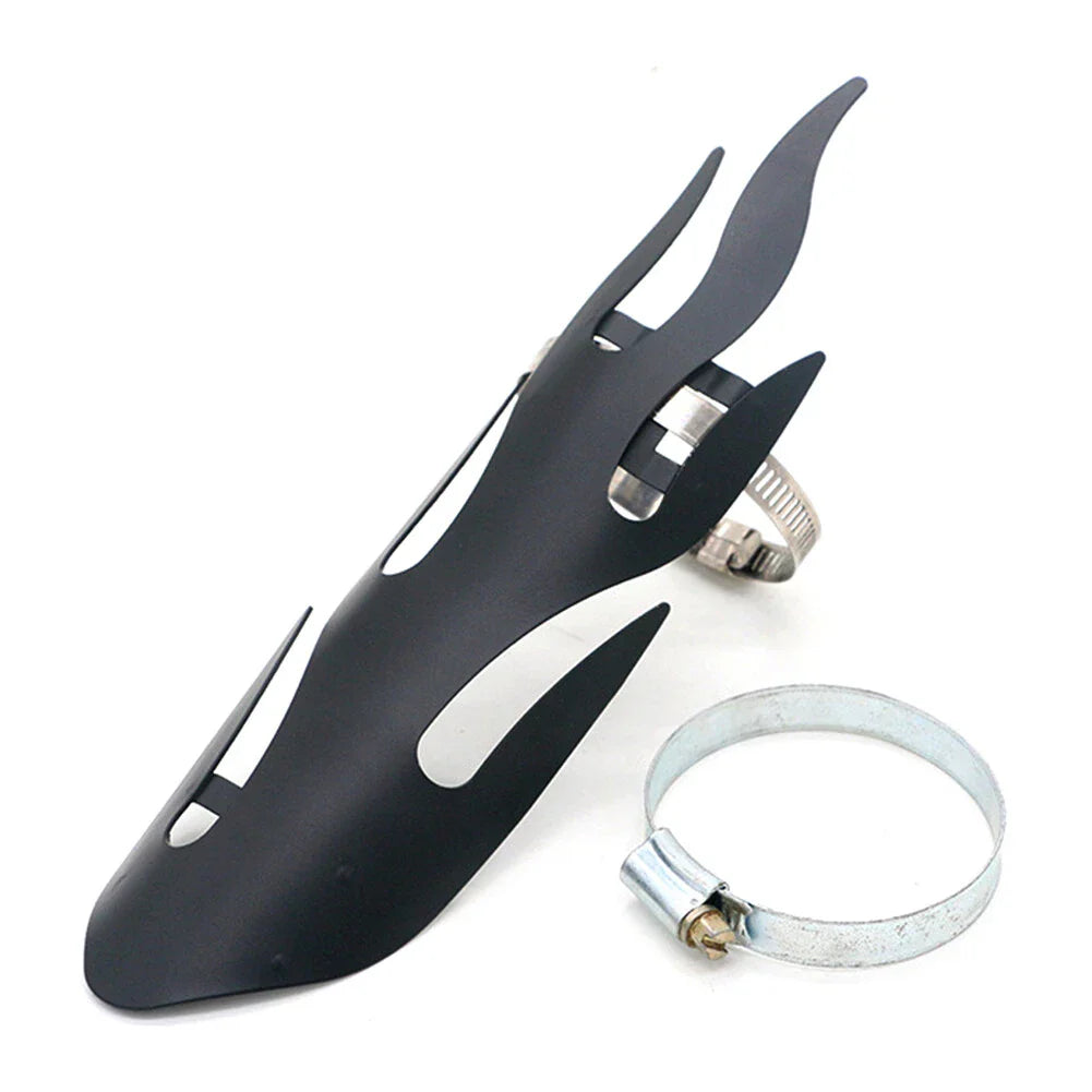 Universal Motorcycle Exhaust Muffler Pipe Heat Shield Cover Heel Guard