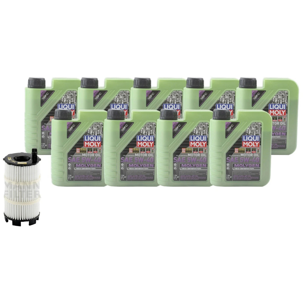 Liqui Moly Molygen 5W-40 Engine Oil Change Kit for Audi R8, S5 & VW Touareg (2007–2023)