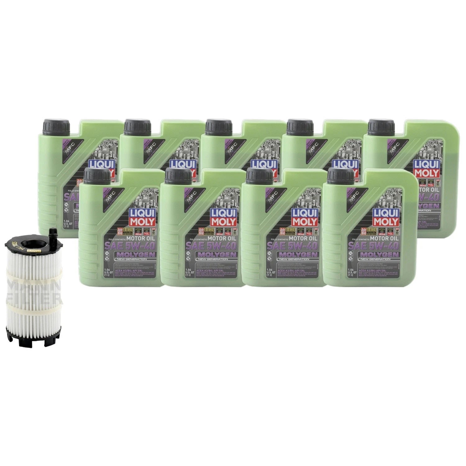 Liqui Moly Molygen 5W-40 Engine Oil Change Kit for Audi R8, S5 & VW Touareg (2007–2023)