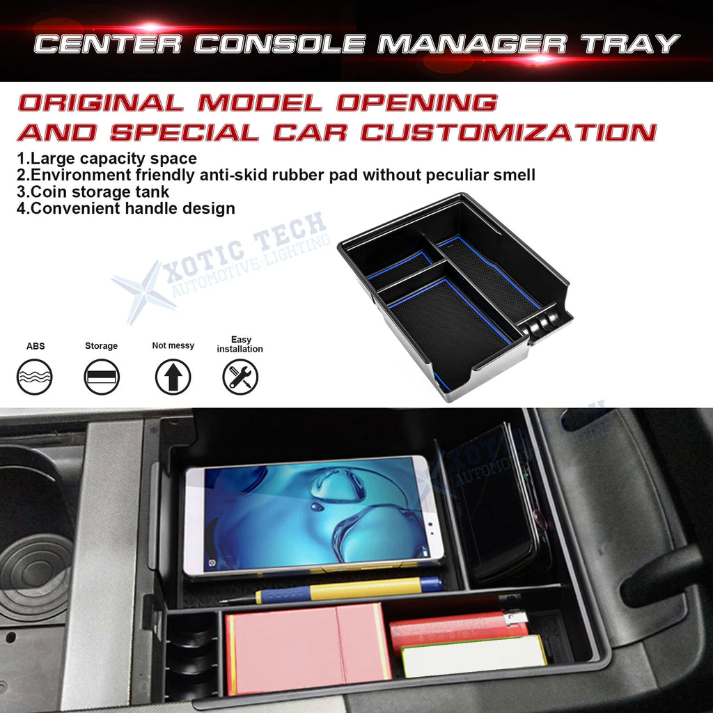 Center Armrest Box Insert Storage Case Tray for Hyundai Palisade (2020-2024)
