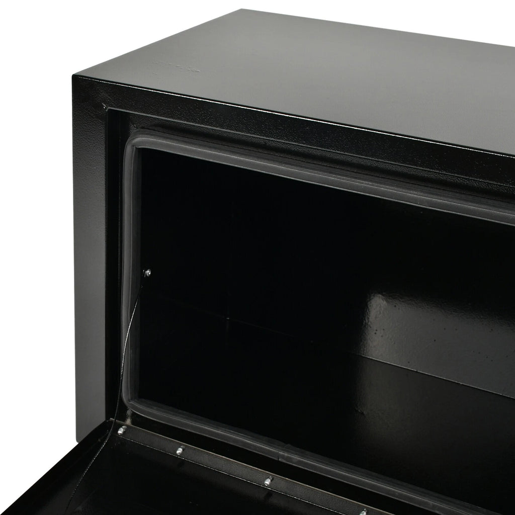Underbody Trailer Tool Box for Pickup Truck (24''×14''×16'', Black Steel)