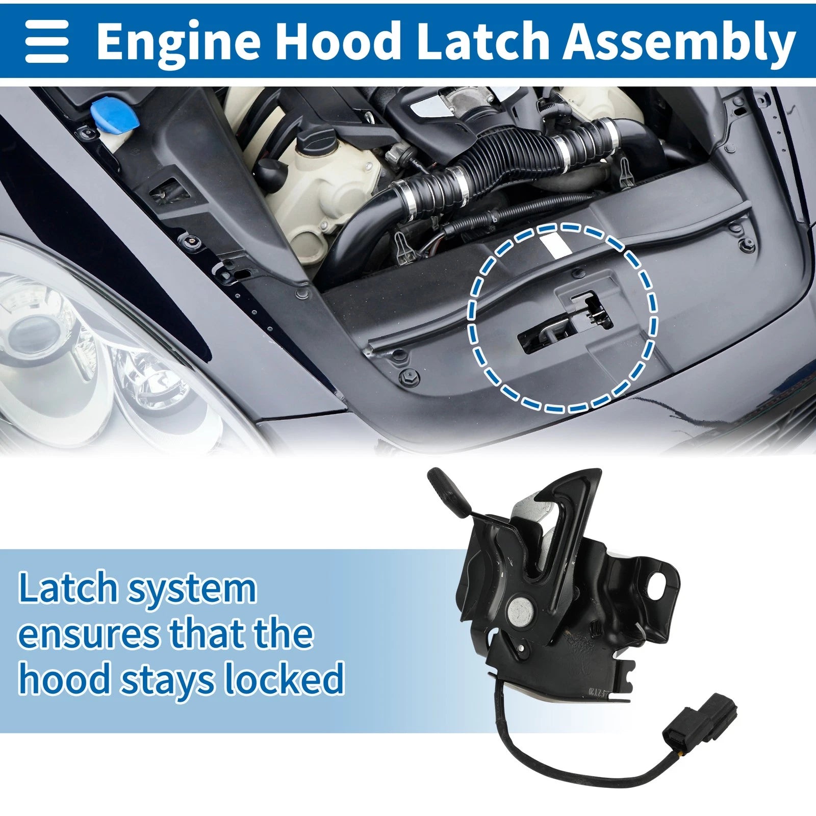 Hood Latch Assembly for Honda Odyssey (2009–2014) No. 74120SLE003