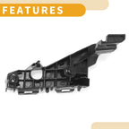 RH Side Front Bumper Support Bracket for Lexus IS350 (2014–2016) 1 Pc Black ABS