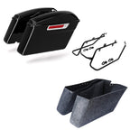 Hard Saddlebags & Conversion Brackets Kit for Harley Dyna Super Glide (2008–2017)