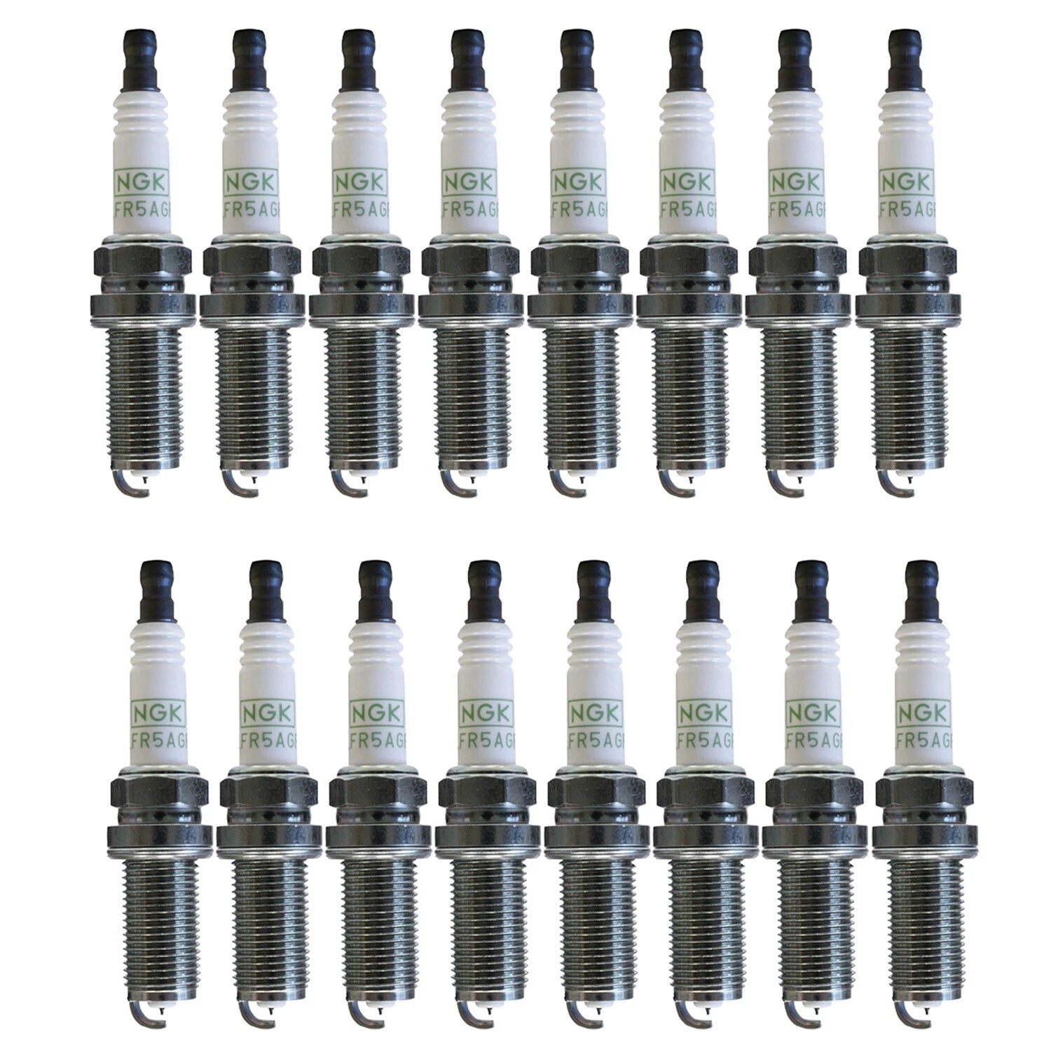 Set of 16 NGK G-Power Platinum Spark Plugs LFR6CGP for Charger 1500 V8 (2006–2010)